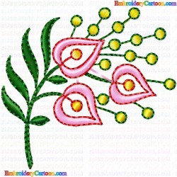 Flowers and Tree 1096 Embroidery Design