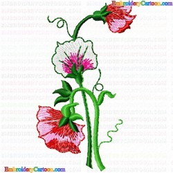 Flowers and Tree 1101 Embroidery Design