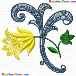 Flowers and Tree 1102 Embroidery Design