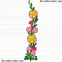 Flowers and Tree 1110 Embroidery Design