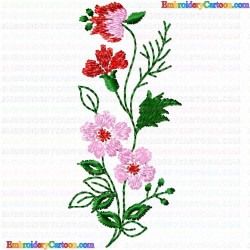 Flowers and Tree 1113 Embroidery Design