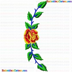 Flowers and Tree 112 Embroidery Design