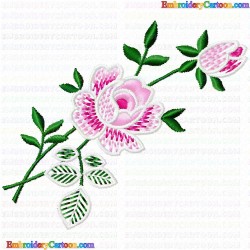 Flowers and Tree 1131 Embroidery Design