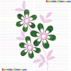 Flowers and Tree 1182 Embroidery Design