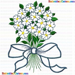 Flowers and Tree 1188 Embroidery Design