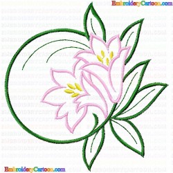 Flowers and Tree 1189 Embroidery Design