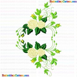 Flowers and Tree 11 Embroidery Design