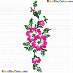 Flowers and Tree 1205 Embroidery Design