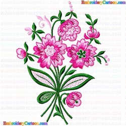 Flowers and Tree 1213 Embroidery Design