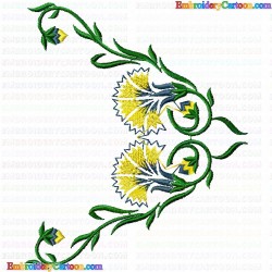 Flowers and Tree 1215 Embroidery Design