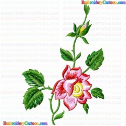 Flowers and Tree 1226 Embroidery Design