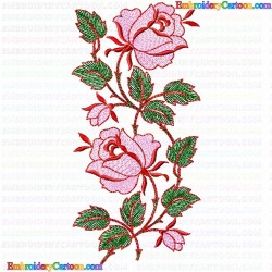 Flowers and Tree 1230 Embroidery Design