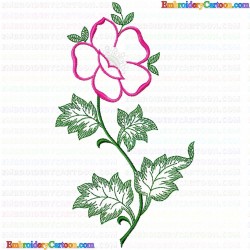 Flowers and Tree 1231 Embroidery Design