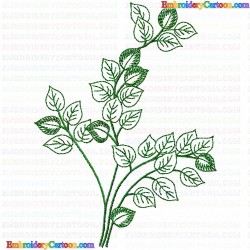 Flowers and Tree 1232 Embroidery Design