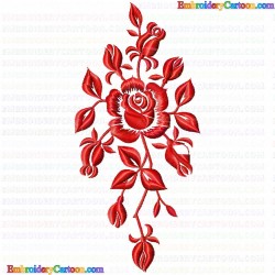 Flowers and Tree 1233 Embroidery Design