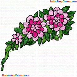 Flowers and Tree 1282 Embroidery Design