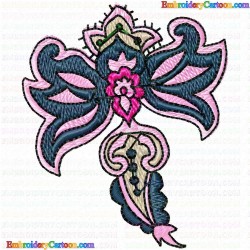 Flowers and Tree 1283 Embroidery Design