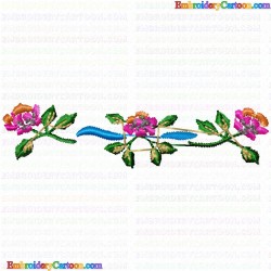 Flowers and Tree 1302 Embroidery Design