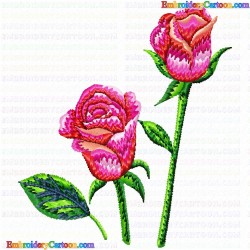 Flowers and Tree 1320 Embroidery Design