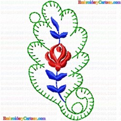 Flowers and Tree 132 Embroidery Design