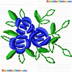 Flowers and Tree 133 Embroidery Design