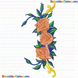 Flowers and Tree 1366 Embroidery Design