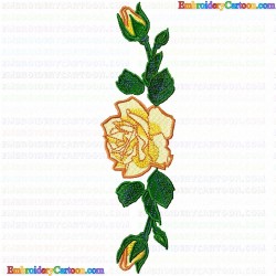 Flowers and Tree 1367 Embroidery Design