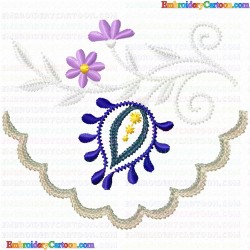 Flowers and Tree 1395 Embroidery Design