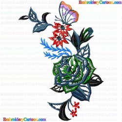 Flowers and Tree 1426 Embroidery Design