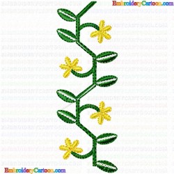 Flowers and Tree 1478 Embroidery Design