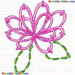 Flowers and Tree 1500 Embroidery Design