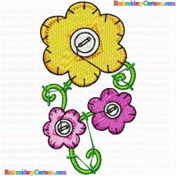 Flowers and Tree 1502 Embroidery Design