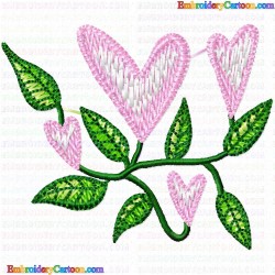 Flowers and Tree 1508 Embroidery Design