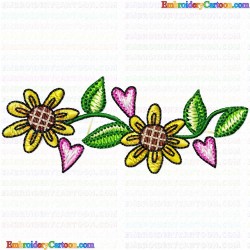 Flowers and Tree 1511 Embroidery Design