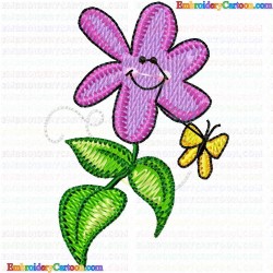 Flowers and Tree 1518 Embroidery Design