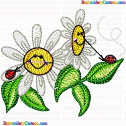 Flowers and Tree 1522 Embroidery Design