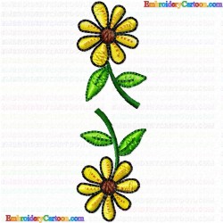 Flowers and Tree 1526 Embroidery Design