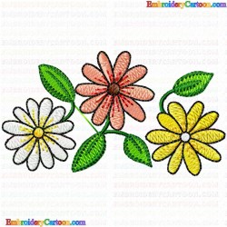 Flowers and Tree 1538 Embroidery Design