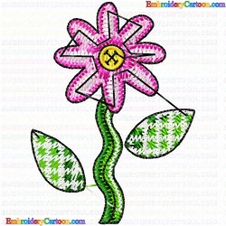 Flowers and Tree 1539 Embroidery Design