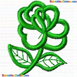 Flowers and Tree 153 Embroidery Design