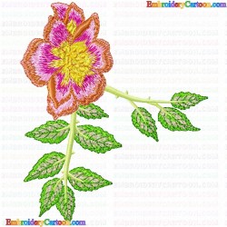 Flowers and Tree 1544 Embroidery Design