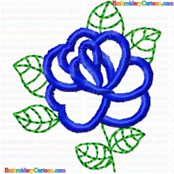 Flowers and Tree 154 Embroidery Design