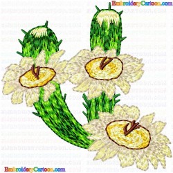 Flowers and Tree 1585 Embroidery Design