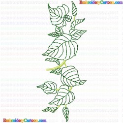 Flowers and Tree 1616 Embroidery Design