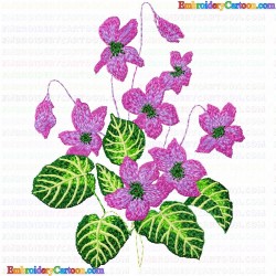 Flowers and Tree 1620 Embroidery Design