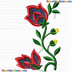 Flowers and Tree 1626 Embroidery Design