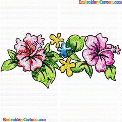 Flowers and Tree 1631 Embroidery Design