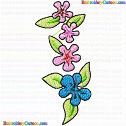 Flowers and Tree 1632 Embroidery Design