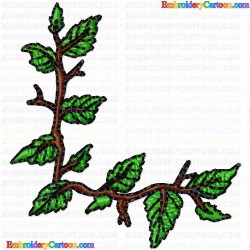 Flowers and Tree 1655 Embroidery Design