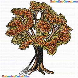 Flowers and Tree 1658 Embroidery Design